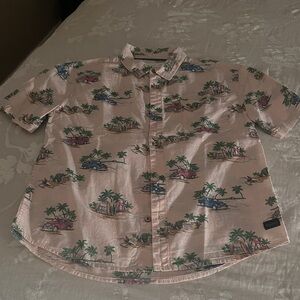 Zara boys Pink Tropical Print Shirt
